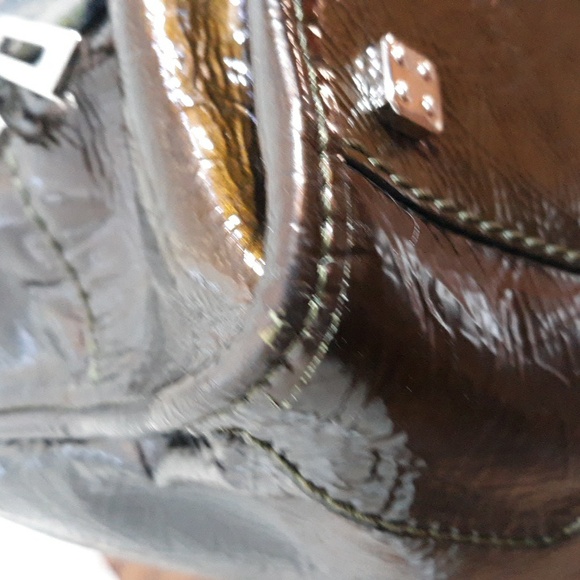 Loewe Amazona 36 Brown Patent Leather Lock and Key - Picture 5 of 16